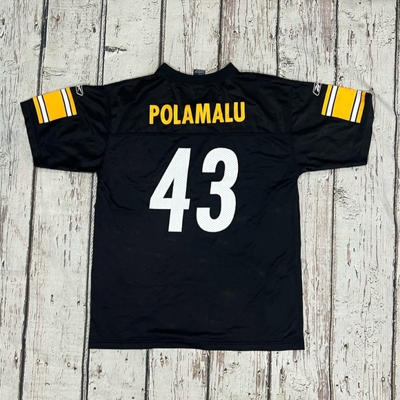 Boys Kids Troy Polamalu Pittsburgh Steelers NFL Football Sports Jersey - Picture 2 of 4